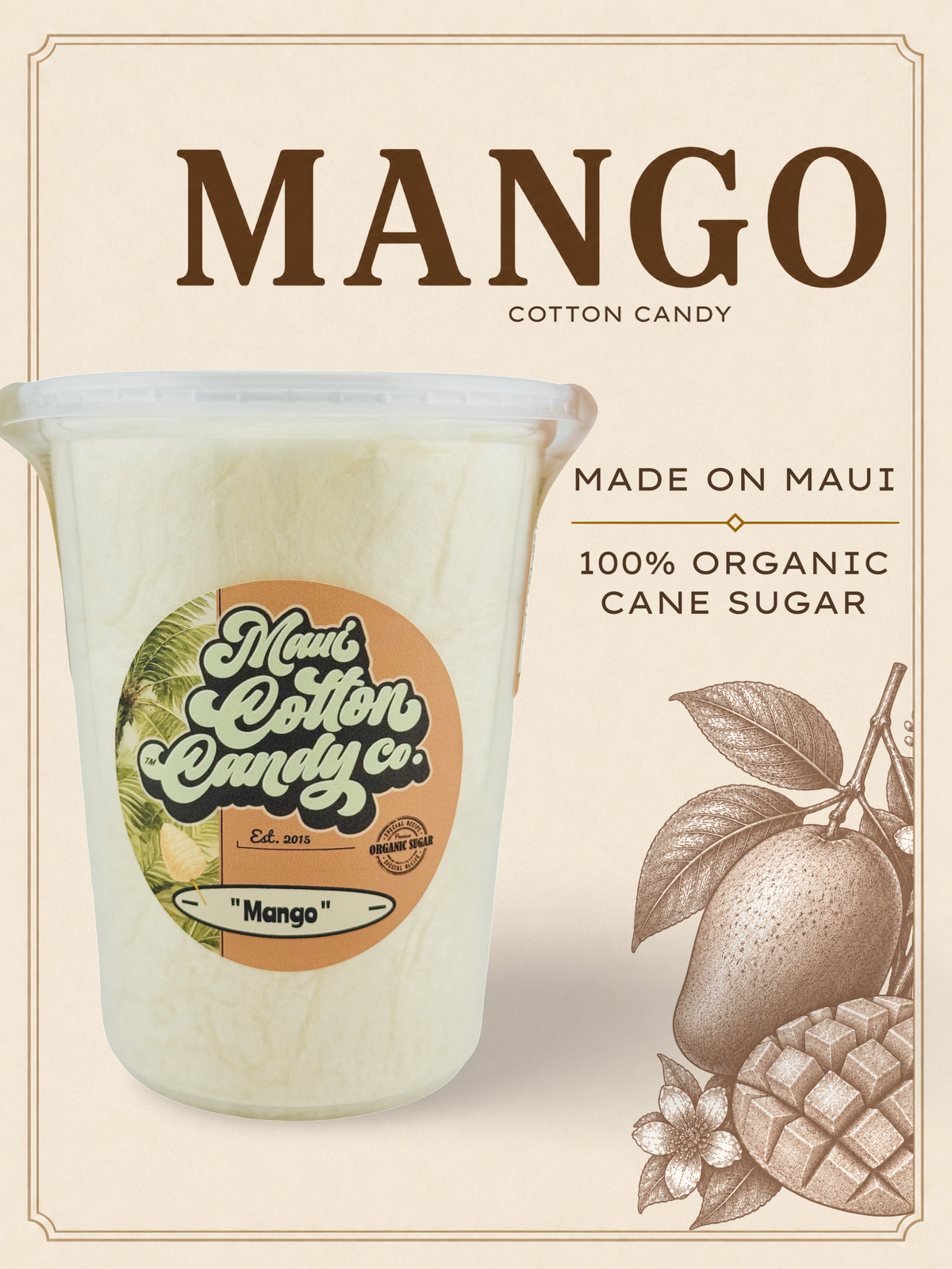 Mango cotton candy