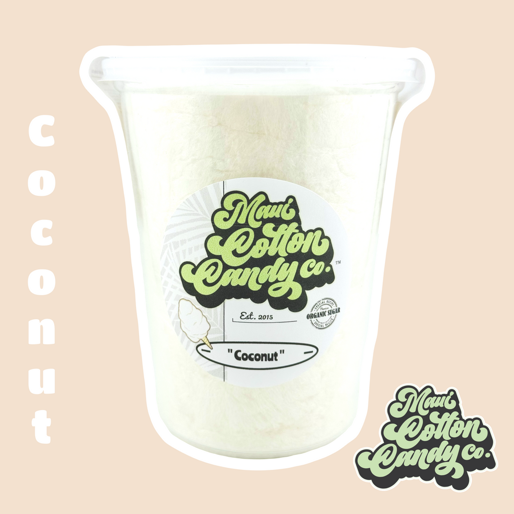 Coconut Cotton Candy | 100% Organic Cane Sugar