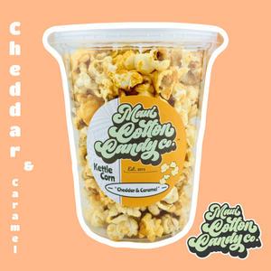 Image of cheddar and caramel kettle corn item