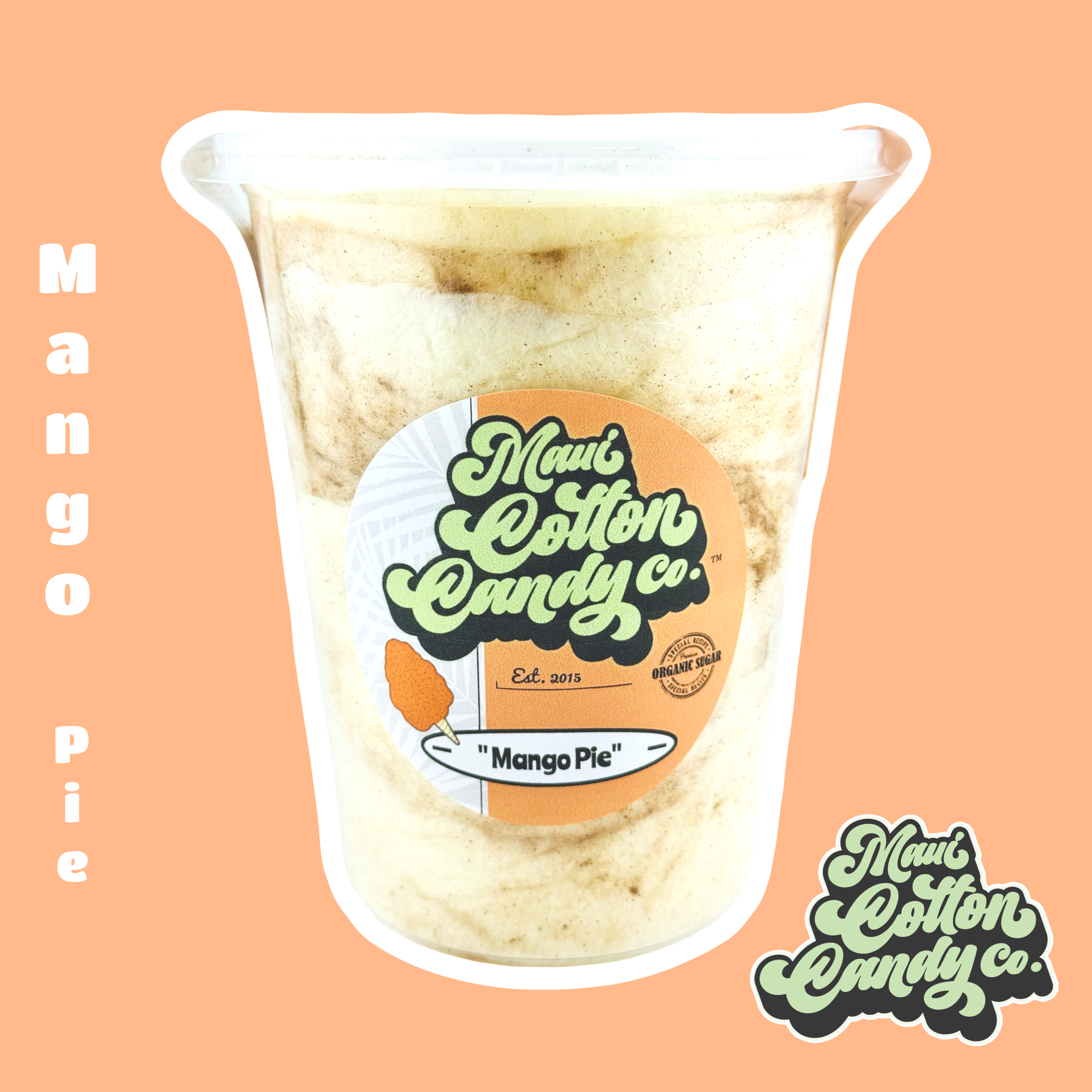 Mango Pie Cotton Candy | 100% Organic Cane Sugar