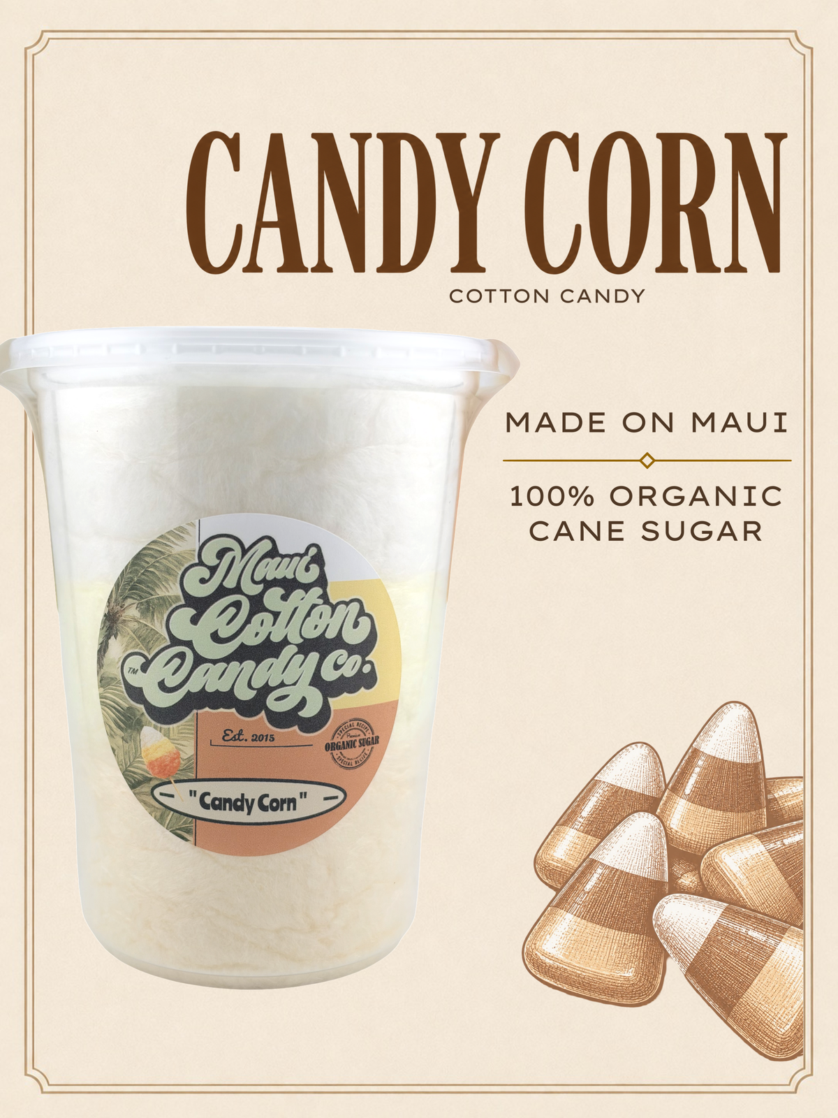 Candy Corn cotton candy