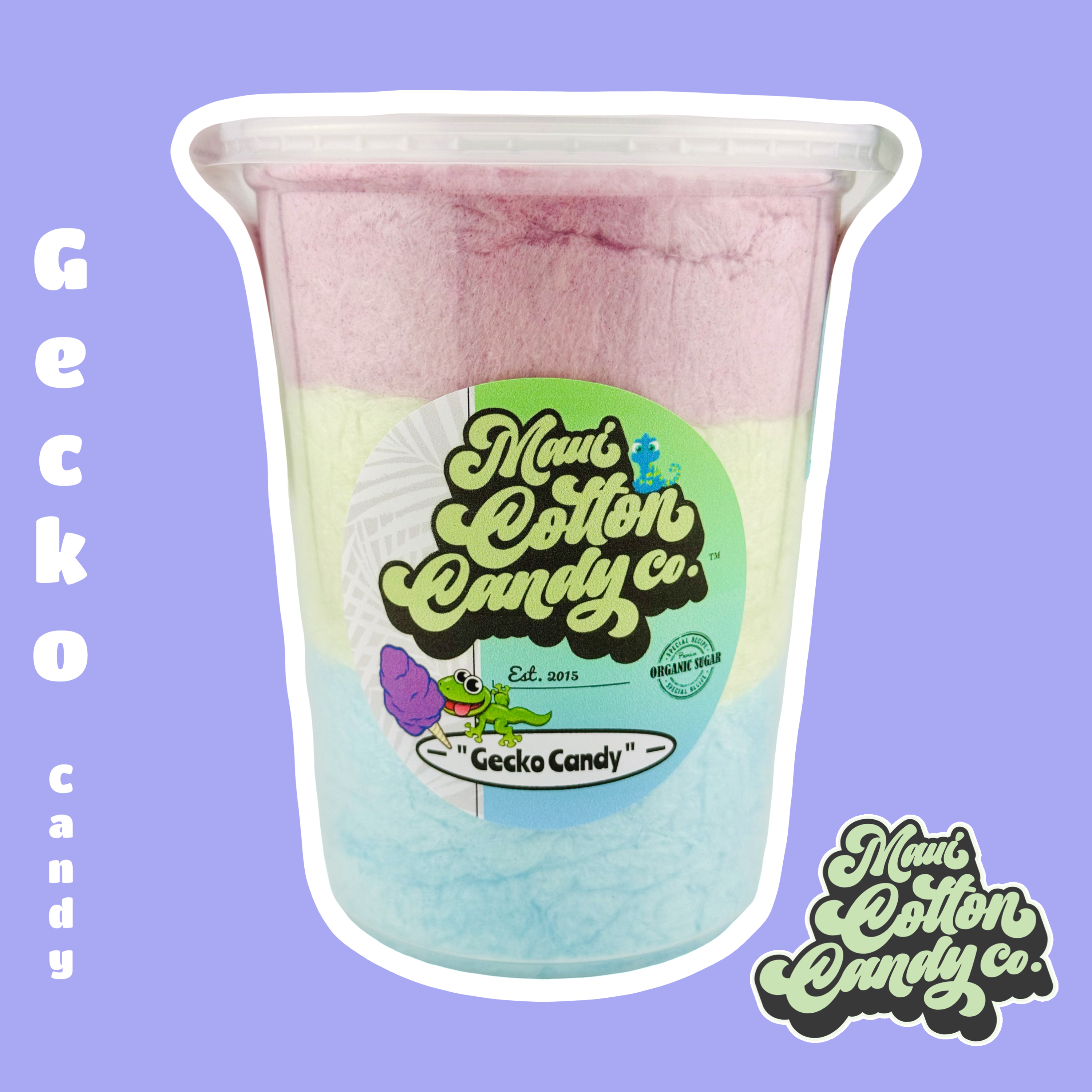 Image of gecko candy cotton candy item