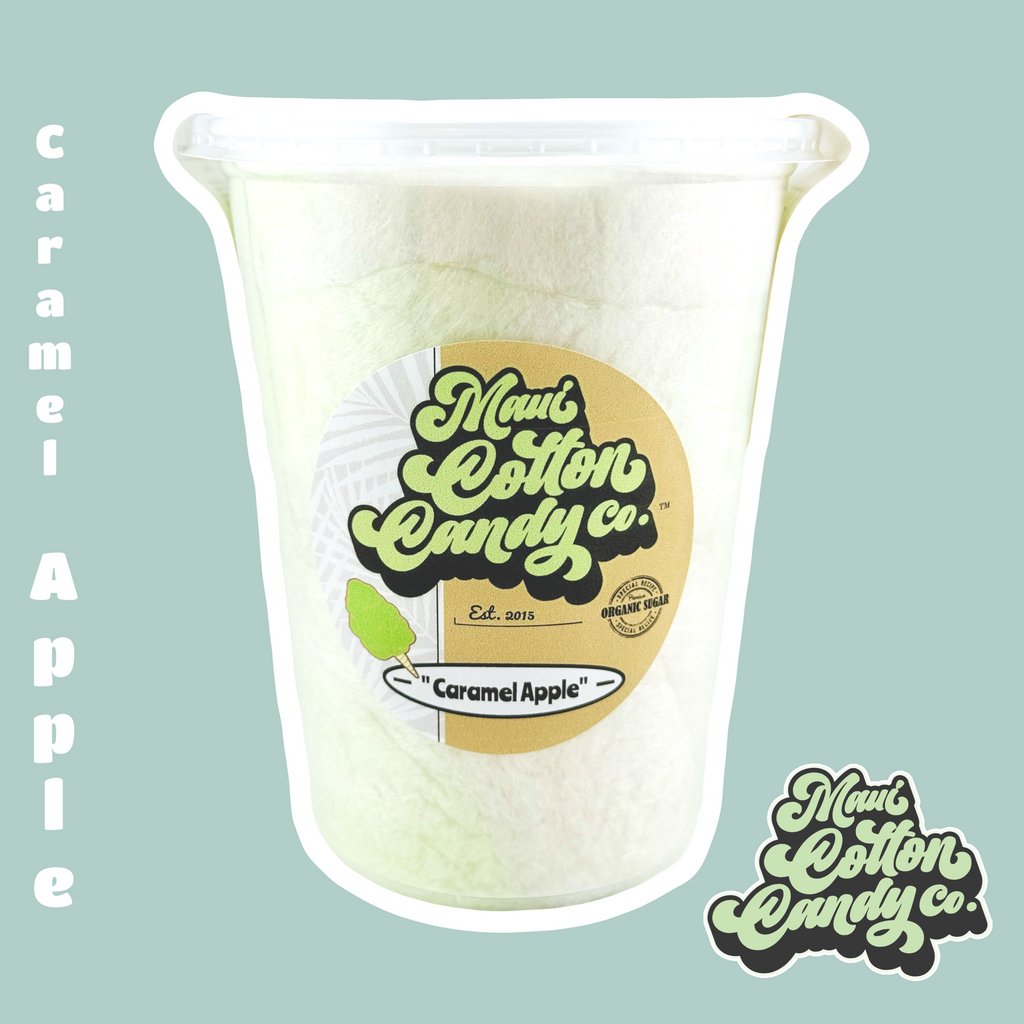 Caramel Apple Cotton Candy - 100% Organic Cane Sugar