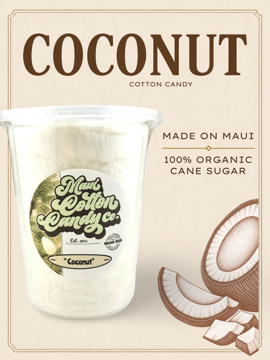 Coconut cotton candy
