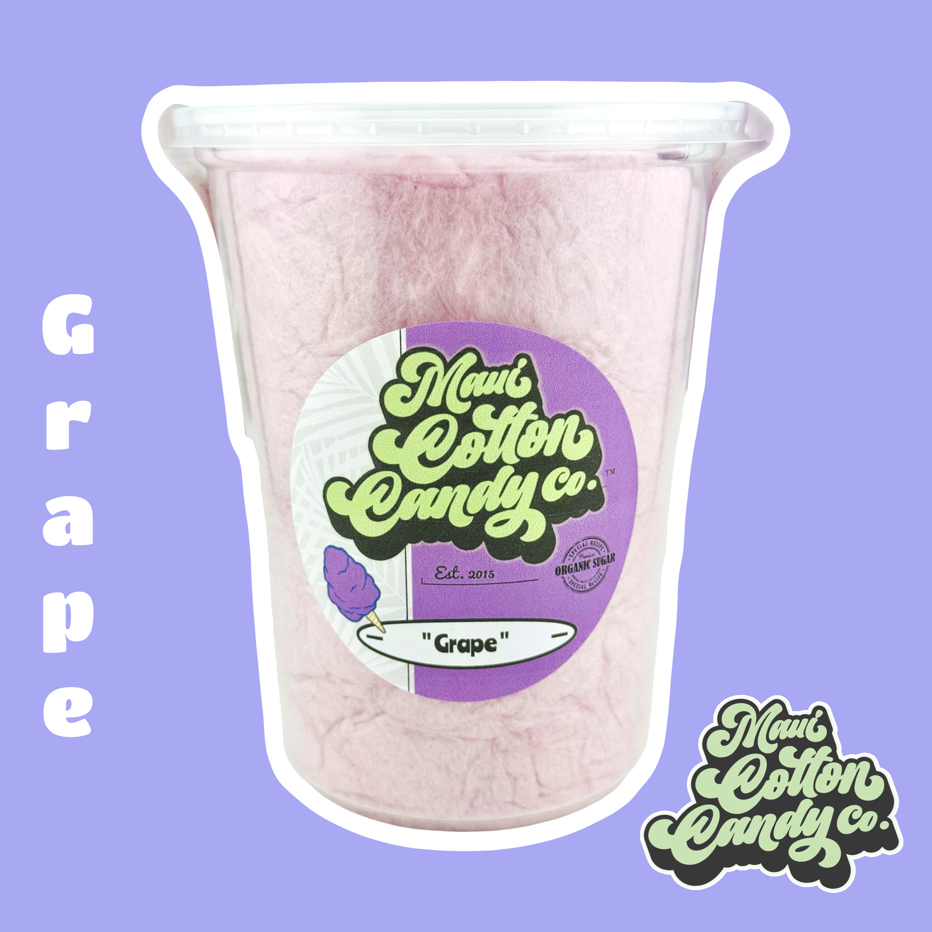 Image of grape cotton candy item