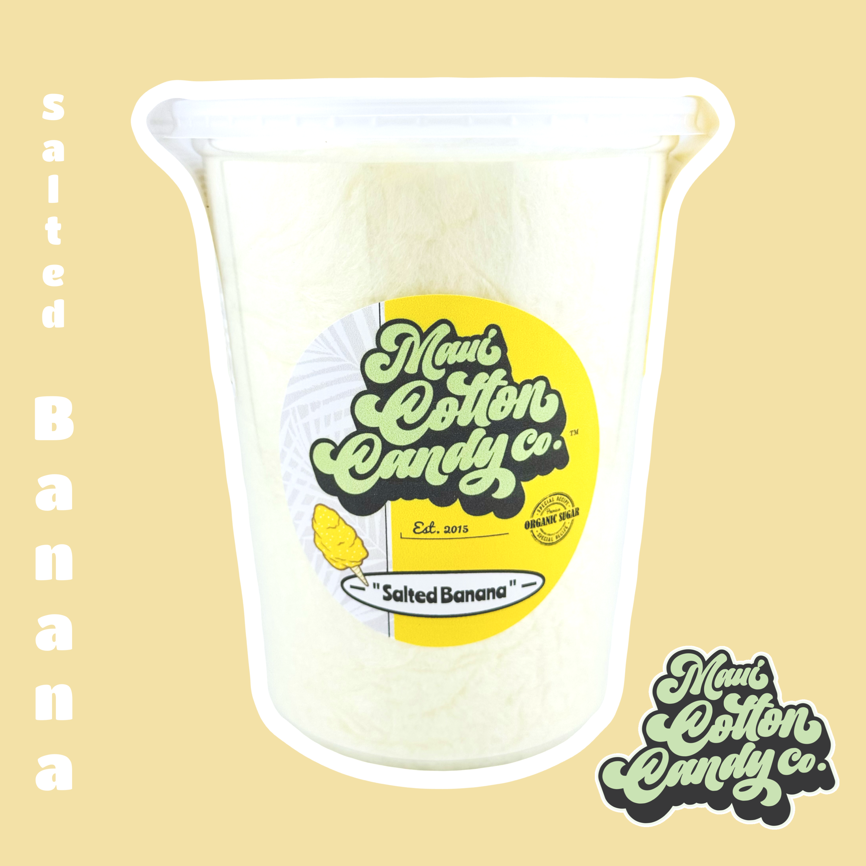 Image of salted banana cotton candy item